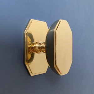 Designer Brass Cabinet <b>Knob</b> <b>Gold</b> Finishing Modern Design Durable Furniture Handle for Dresser Kitchen Drawer Ergonomic Grip - Product Image 1