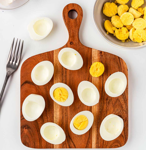 Bandeja de madera para dividir huevos con 15 orificios para servir huevos cocidos, organizador de mesa para el desayuno, plato de la mejor calidad y bajo precio - Product Image 5