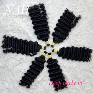 Alta calidad virgen camboyano 100% pelucas de extensión de cierre humano crudo doble dibujado onda recta Natural Remy sin procesar 4x4 bueno - Product Image 1