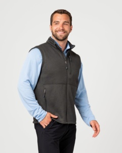 Chaleco polar para hombre con cremallera completa, cortavientos, capa intermedia para invierno y actividades al aire libre, chaleco polar de marca para hombre - Product Image 4