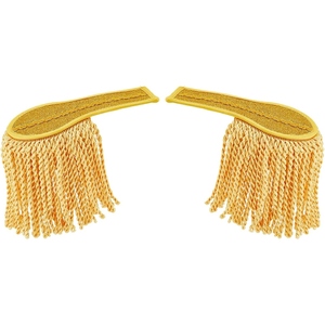 Epaulettes de Hombro para Uniformes de Banda de Marcha, de Alambre Dorado de Alta Calidad, Personalizadas al por Mayor - Product Image 1