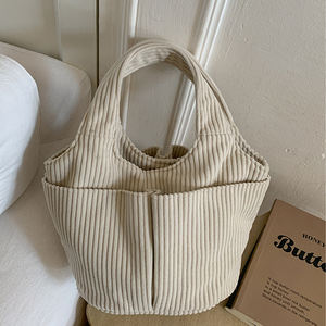 Mini sacs à main pour femme en gros, cadeau pour elle, sac fourre-tout <span class=keywords><strong>de</strong></span> shopping, sac fourre-tout en velours côtelé monogrammé - Product Image 4