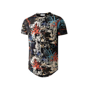 T-shirt streetwear hip-hop surdimensionné avec imprimé graphique, tee-shirt en coton urbain hipster - Product Image 1