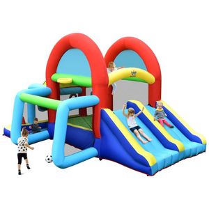 Castillo Inflable de Doble Tobogán, Casa de Brinco sin Soplador - Product Image 3
