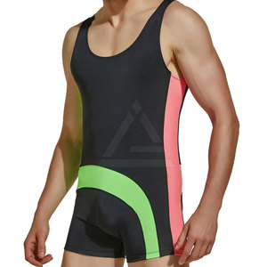 Wrestling <b>Singlets</b> <b>For</b> <b>Men</b> Comfortable Fit Lightweight Fabric <b>For</b> Training Practice Gym Workout And Competition Sports Use - Product Image 5