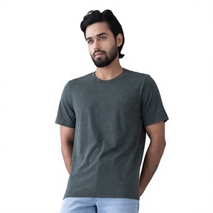 Camiseta Formal de Manga Corta para Hombre, Venta al por Mayor, Lisa, 200g, 100% Algodón, Anti-Pilling, Transpirable, Agradable al Tacto, Buena Calidad - Product Image 2