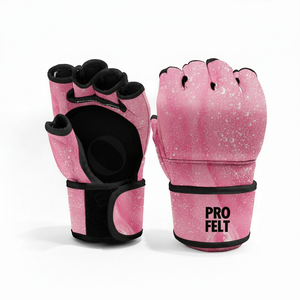 Gants de sport en cuir véritable respirants à demi-doigts avec fermeture Velcro, design personnalisé de haute qualité pour l'entraînement et le sparring - Product Image 3