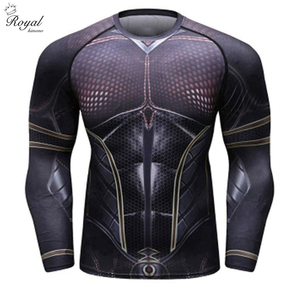 Rashguard personnalisé pour hommes BJJ, certifié IBJJF, compression, manches longues, MMA, grappling, Jiu Jitsu No Gi, polyester/spandex extensible - Product Image 2