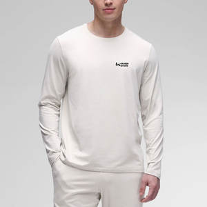 เสื้อโยคะผู้ชายดีไซน์ขายดีที่สุดปี 2026 ออกแบบโลโก้ของคุณเอง คุณภาพพรีเมียม สวมใส่สบาย คอทรงโอ - Product Image 1