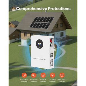 Kit Solare Completo 2400W 48V con 12 Pannelli Solari Monocristallini da 200W, Batteria LiFePO4 51.2V 100Ah, Sistema Ibrido 48V 5000W - Product Image 5