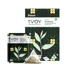 Té Negro Tvoy Darjeeling First Flush, 20 Bolsitas de Té (1.8g), Mezcla Fresca y Terrosa con Aroma Cautivador - Product Image 2
