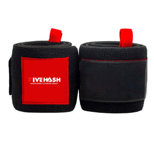 Bandes de poignet personnalisées avec logo pour la musculation, la musculation en salle de sport, l'entraînement de force - Product Image 1