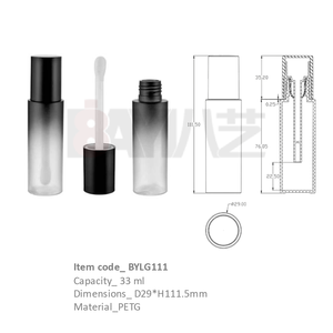 <b>Plastic</b> <b>Bottles</b> <b>Empty</b> Cream Liquid Cosmetics Tube with Black Screw Cap - Product Image 1