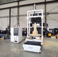 Routeur CNC industriel 5 axes pour mousse/bois avec broche unique, servomoteurs japonais, rails linéaires Syntec CNC HIWIN/PMI