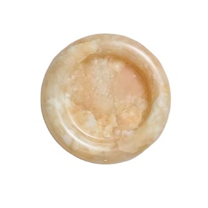 Bandeja redonda de resina con efecto mármol rosa, plato decorativo estilo posavasos para joyas, velas, cosméticos, aperitivos, lujo - Product Image 1