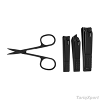 Vente en gros de kits de manucure et pédicure professionnels, durables, légers, réutilisables, luxueux, en acier inoxydable, avec étui de voyage