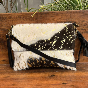 2024 vente en gros nouveau concepteur de luxe en cuir véritable sac à bandoulière pour femmes Western peau de vache bracelet personnaliser mode sacs à main - Product Image 3