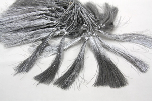 Top Quality Custom Pieces Bulk Lot Metallic Gold <b>Silver</b> Tassels with <b>Silver</b> Thread Choose Your Color Made in Pakistan Tassel - Product Image 5