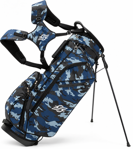 Étui pour clubs de golf avec fermeture éclair, design pliable, poche étanche, motif camouflage, 47 pouces, polyester, ceinture à coussin d'air, unisexe, 21L - Product Image 1