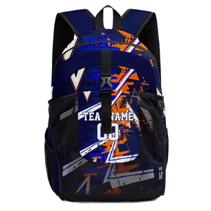 Customizable Geometric Print <b>Backpack</b> with Adjustable Shoulder Straps for Outdoor Sports Unisex Casual Use 20-36L Capacity - Product Image 4