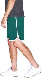 Pantalones Cortos de Baloncesto de Secado Rápido Antibacterianos con Estampados Tropicales de Piña, Sandía y Flamencos, Cintura Elástica con Cordón y Bolsillos - Product Image 2