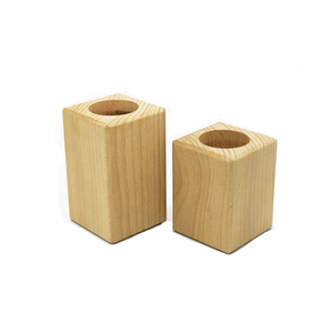 Home Decoration Modern <b>Tea</b> <b>Light</b> <b>Holder</b> Wooden Candle <b>Holder</b> - Product Image 1