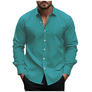 Chemise décontractée à manches longues pour homme, fournisseur ODM pour les acheteurs de vêtements en gros, chemise en Spandex/Coton, commande en gros, Bangladesh - Product Image 6