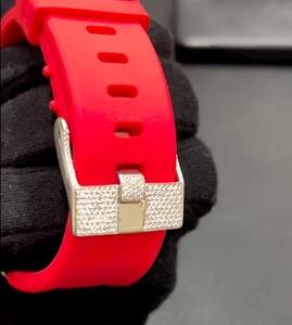 Reloj de buceo automático deportivo de lujo al por mayor con diamantes VVS de color D, moissanita, alarma, estilo hip hop, diseño mecánico de latón - Product Image 4