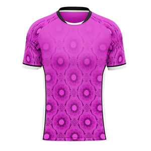 Camiseta de Fútbol para Hombre, Manga Corta, Cuello Redondo, Patrón Geométrico Sublimado, Poliéster que Absorbe la Humedad, Ajuste Ceñido, para Todas las Temporadas - Product Image 3