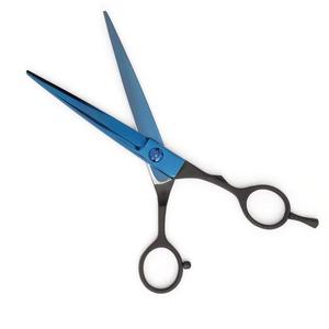 Ciseaux de coiffure professionnels, lame en acier inoxydable, manche en plastique noir, manche long, pour droitiers, pour salon de coiffure - Product Image 5