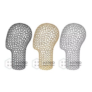 Metal Wire Head Mannequin Display <b>Stand</b> for Garment Showcases Modern Decorative Use Vertical Freestanding - Product Image 6