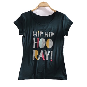 Novedad de verano, camiseta para mujer, camisetas con diseño bordado, camiseta informal de algodón de manga corta, Camiseta corta de gran tamaño - Product Image 6