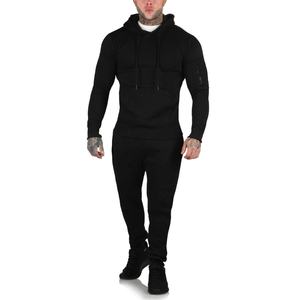 Conjunto Deportivo Informal con Capucha para Hombre, Logotipo Personalizado, Ropa Deportiva Activa, Mangas Largas, Forro Polar Técnico, Algodón Transpirable, Venta al por Mayor - Product Image 1