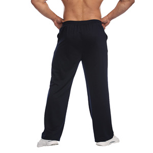 Pantalon de survêtement personnalisable pour homme 100 % coton, coupe évasée, délavé au soleil, effet délavé à l'acide, motif uni, poids lourd - Product Image 4
