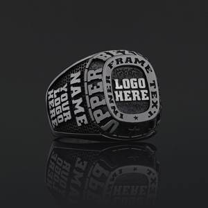 แหวนสั่งทำ BOJ รุ่น 004 สลักชื่อและโลโก้ตามต้องการ แหวนเงินแท้ 925 ชุบทอง ดีไซน์ทำมือ ราคาพิเศษ - Product Image 5