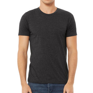 T-shirt décontracté pour homme en coton 100% noir, coupe régulière, col rond, manches courtes, séchage rapide, respirant, tailles XS-XL - Product Image 2