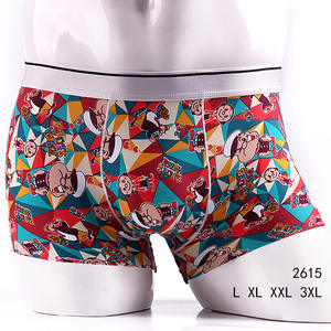 Aangepaste Mannen Ademende Boxershort Hoge Kwaliteit Katoen Effen Gebreide Stof Kleurrijk Bedrukt Met Logo Op Taille Ondergoed - Product Image 5