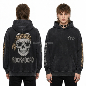 เสื้อฮู้ดดี้ผู้ชายผ้าฝ้ายเนื้อนุ่ม 350GSM ลายตัวอักษร Dreamer ทรงพอดีตัว สไตล์สตรีทแวร์ทันสมัย - Product Image 5