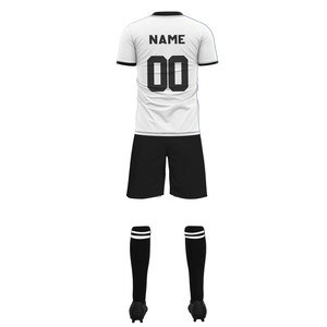 เสื้อฟุตบอลแบบซับลิเมชั่นสั่งทำพิเศษ OEM เสื้อฟุตบอลส่วนตัว ระบายอากาศ แห้งเร็ว ชุดยูนิฟอร์มทีม สำหรับผู้ชาย พร้อมขั้นต่ำในการสั่งซื้อน้อย - Product Image 3