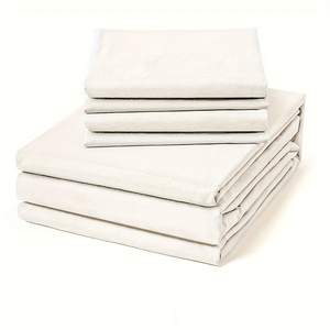 Ensemble de draps en microfibre brossée ultra douce 4 pièces, 1 drap plat, 1 drap-housse, <span class=keywords><strong>2</strong></span> taies d'oreiller, résistant aux plis, personnalisé, vente en gros pour la maison et l'hôtel - Product Image 4