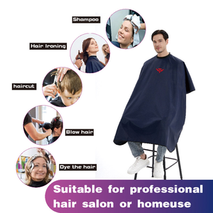 Cape de Barbier Professionnelle Imperméable pour Salon de Coiffure – Robe de Coiffure Noire pour Coupe de Cheveux - Product Image 3