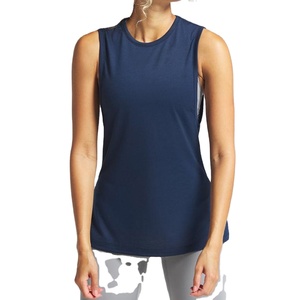 2025 camiseta personalizada para mujer nueva moda colores personalizados camiseta sin mangas de poliéster sublimación señora espalda suave camisetas sin mangas - Product Image 1