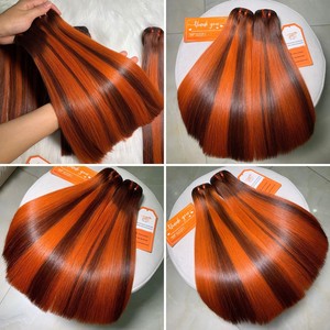 วิกผมตรงผสมสีเปียโนไฮไลท์สำหรับผมมนุษย์ Ombre - Product Image 5