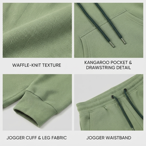 Women's Winter Hooded Tracksuit <b>Set</b>-high Quality 100% Cotton Quick Dry Long Sleeves Training Soft Cotton Blend Outfit Tracksuit - Product Image 3
