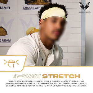 2026 Durable Good Supplier OEM ODM Service New Arrival Fully Customized Made Sport Training Wear Yellow Baseball <b>Headband</b> - Product Image 5