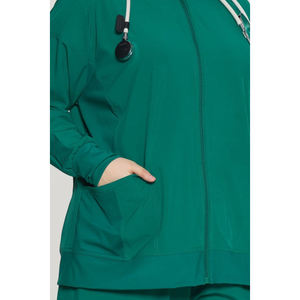 Veste médicale pour femmes, tissu extensible léger, uniforme d'hôpital, fermeture éclair sur le devant, veste de travail pour infirmières - Product Image 6