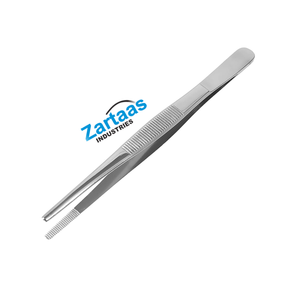 Pinces chirurgicales standard sans dents en acier inoxydable de haute qualité, largeur moyenne 14 cm – Fabricant et exportateur d'instruments chirurgicaux - Product Image 5