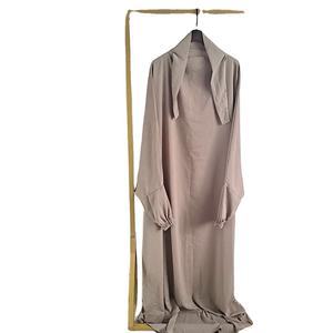 Ramadan Eid Women's Hooded Abaya Loose Long Dress with Prayer Garment for Jilbab Traditional <b>Islamic</b> <b>Clothing</b> From Dubai Turkey - Product Image 1