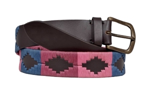 Plaid Pattern <b>Belt</b> <b>Chain</b> with Metal Buckle Adjustable Casual Style Polyester Cotton Strap - Product Image 2