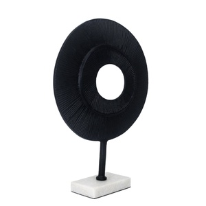 Escultura Hecha a Mano con Amor, Diseño Geométrico Circular, Decoración Artística para Mesa, Estilo Minimalista para Sala de Estar - Product Image 2